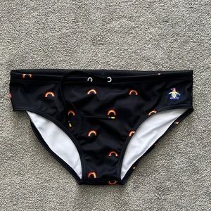 Original Penguin - Pride Rainbow Print Pique Swim Brief